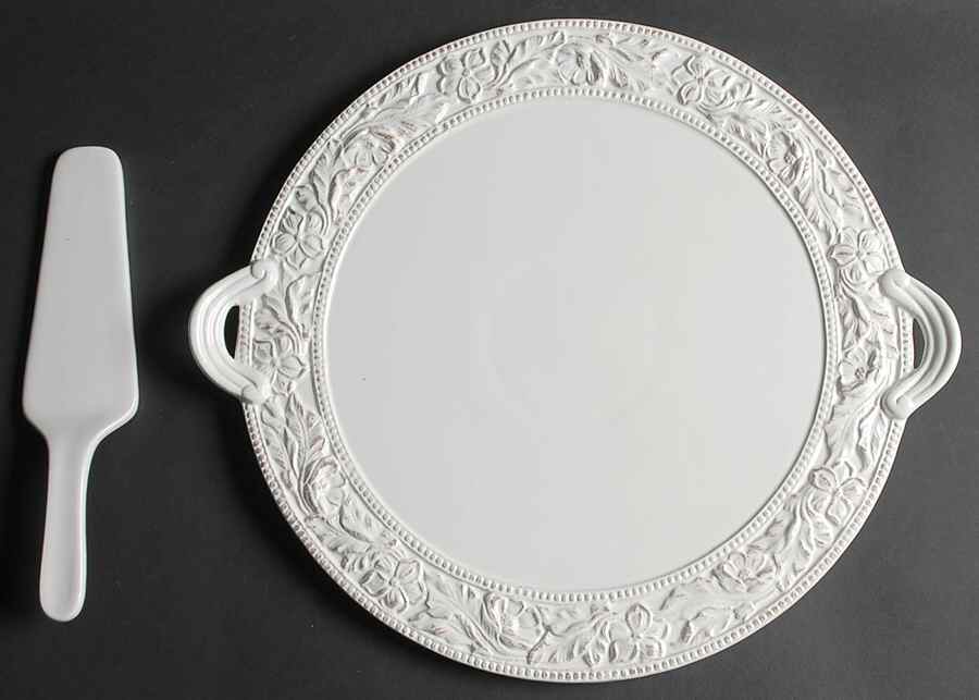 Country Cupboard Cake Plate and Server (Boxed Set) by Pfaltzgraff-1