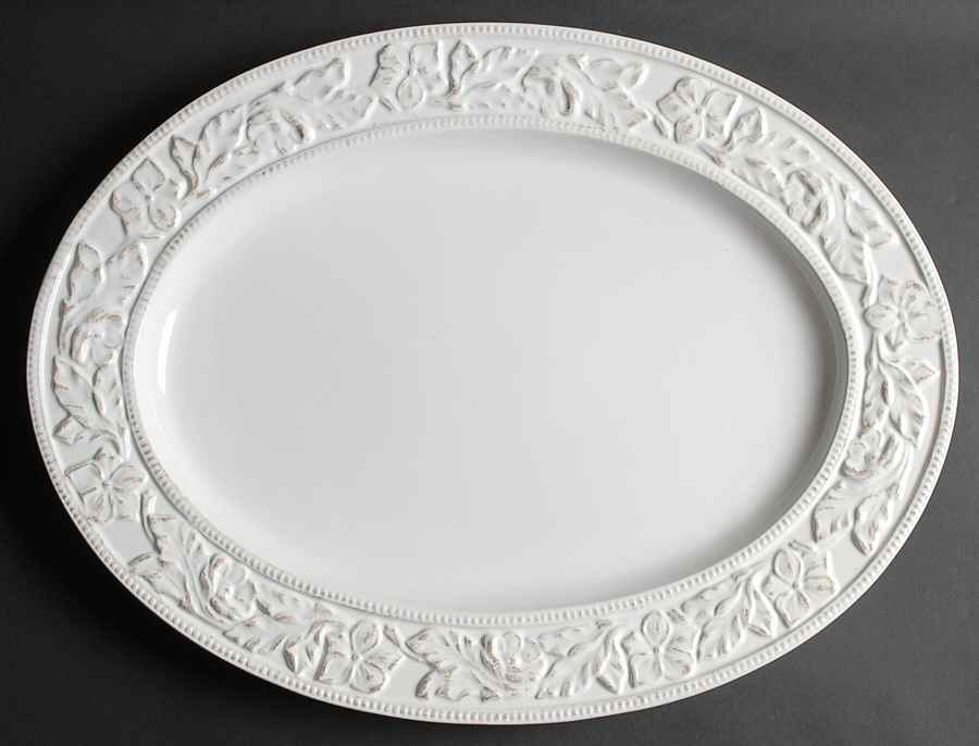 Country Cupboard 18" Oval Serving Platter by Pfaltzgraff-1