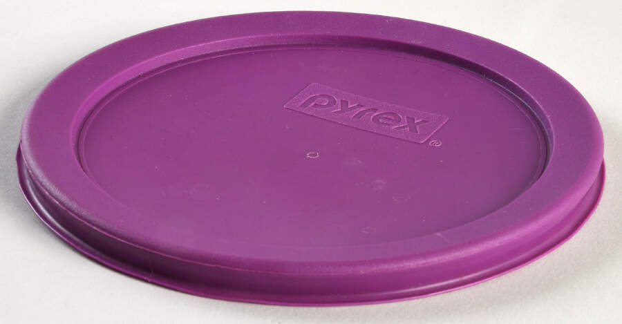 Sculptured Clear Plastic Lid for 5" Round Vegetable Bowl by Pyrex-1