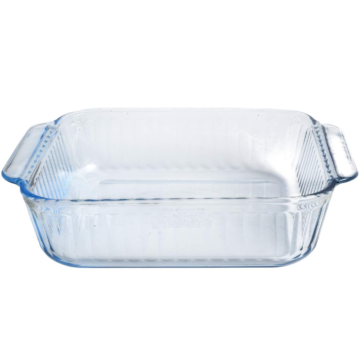 Sculptured Clear 8" Square Baker by Pyrex-1