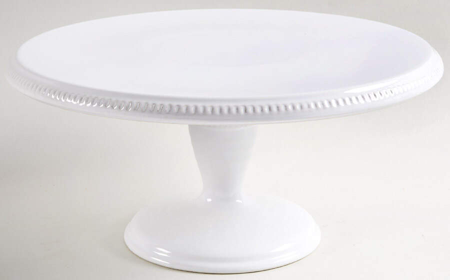 Gabriella 11" Diameter Pedestal Cake Stand by Pottery Barn China-1