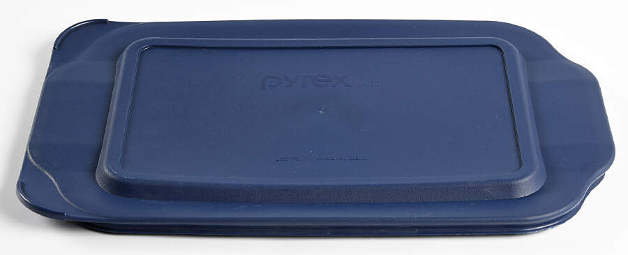 Originals Cobalt Blue Plastic Lid for 11" Rectangular Baker by Pyrex-1
