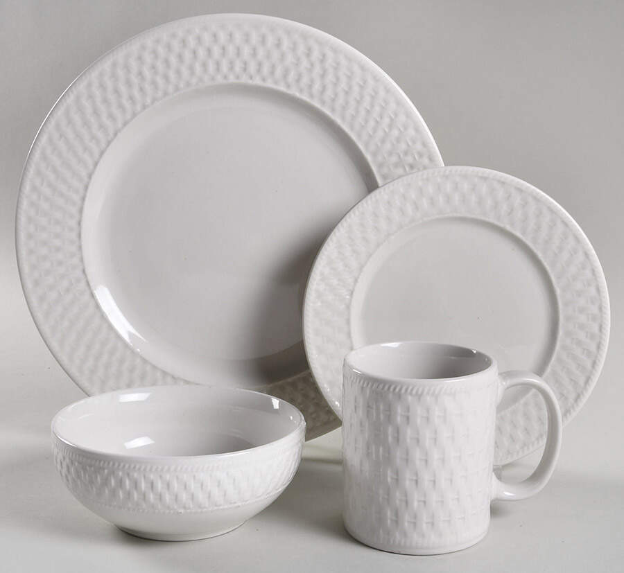 Weave 4 Piece Place Setting by Pfaltzgraff-1