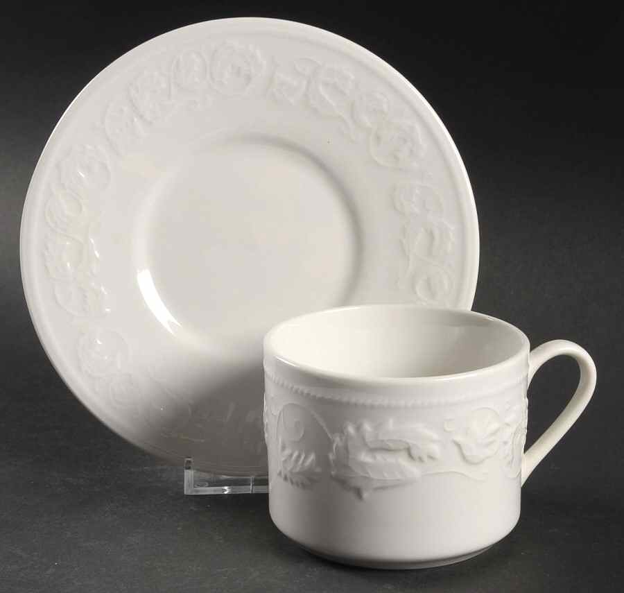 Monticello Flat Cup & Saucer Set by Pfaltzgraff-1