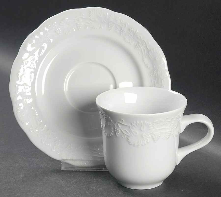 Le Vigne Flat Cup & Saucer Set by Pillivuyt-1