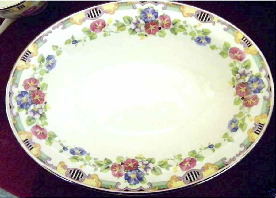 Morning Glory 11" Oval Serving Platter by Pope Gosser-1