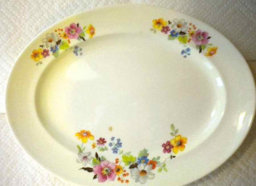 PCP270 11" Oval Serving Platter by Paden City-1