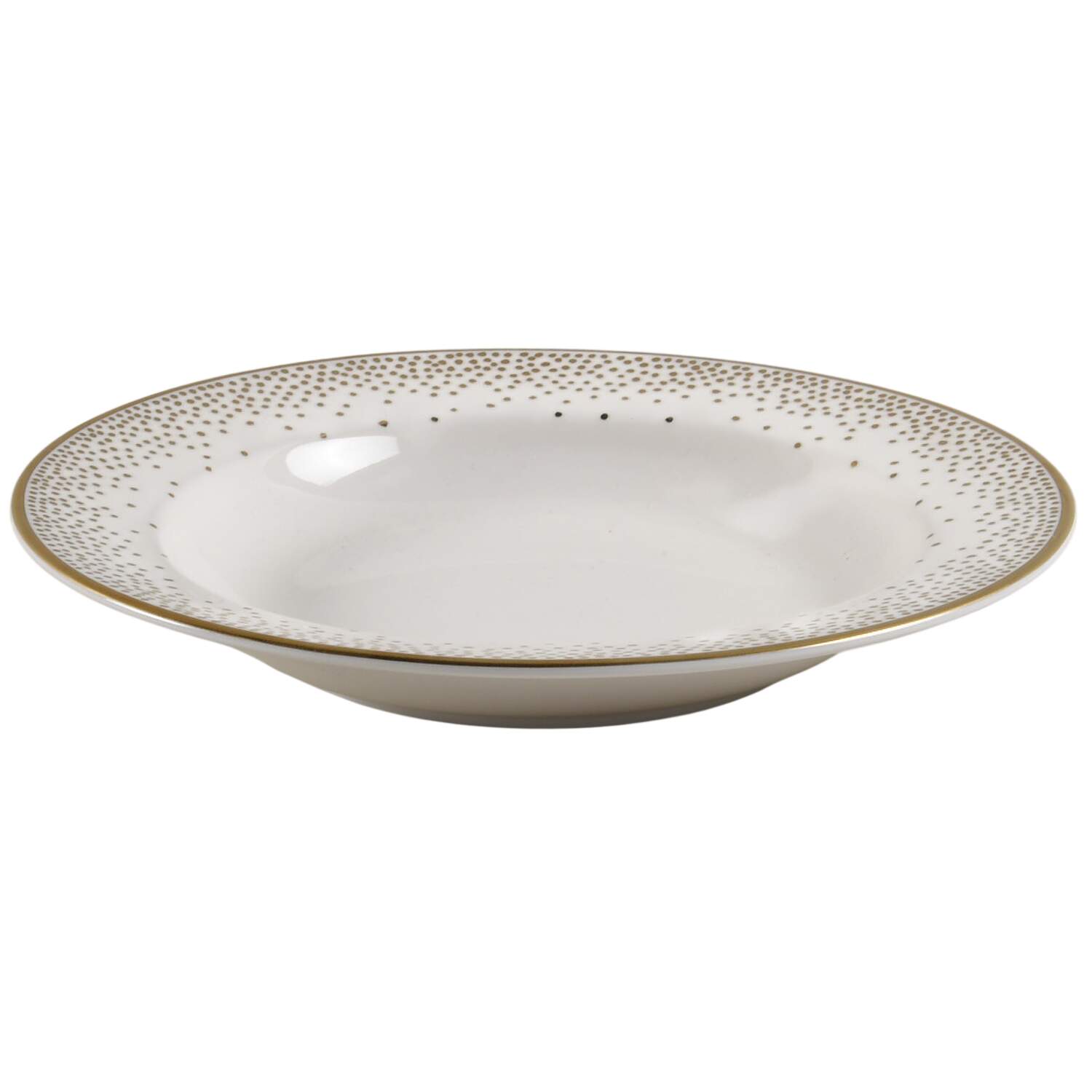 Trousdale Gold Large Rim Soup Bowl by Pickard-1