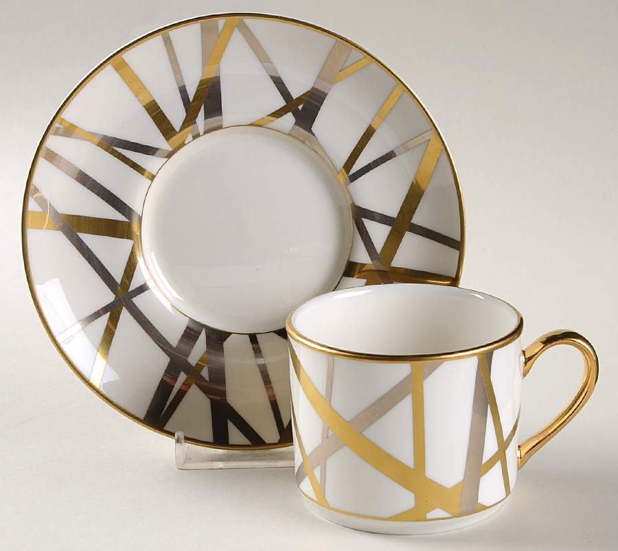 Mulholland Flat Cup & Saucer Set by Pickard-1