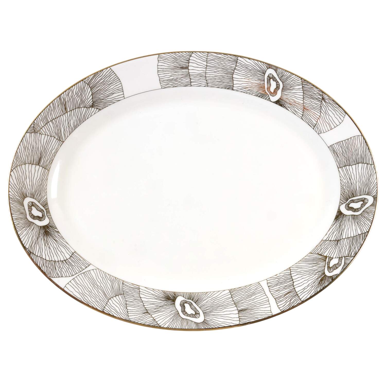Hillcrest 14" Oval Serving Platter by Pickard-1