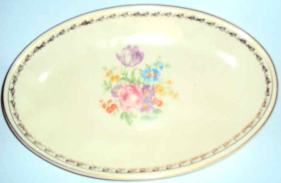 PCP273 14" Oval Serving Platter by Paden City-1