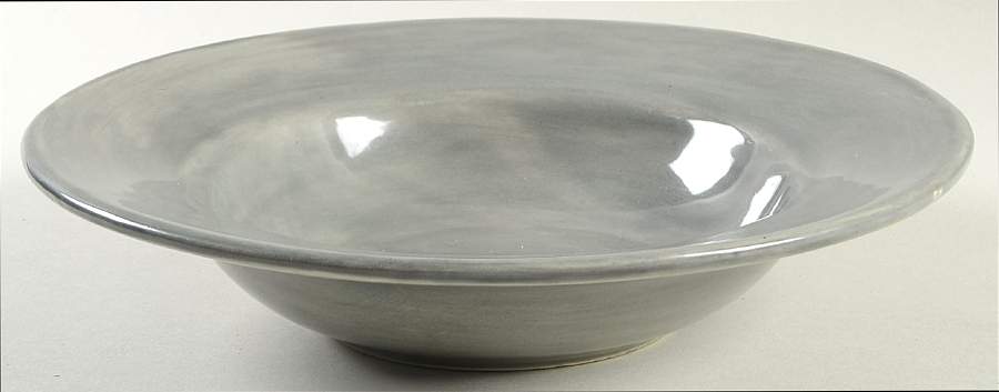 Sausalito Gray (Light) Large Rim Soup Bowl by Pottery Barn China-1