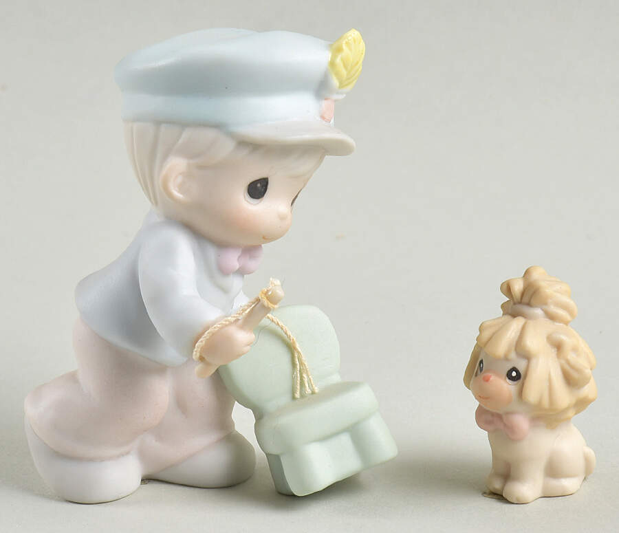 Jordan-Sammy's Circus Ship-Jordan 2 Pc Set - Ship Trademark, No Box by Precious Moments-1