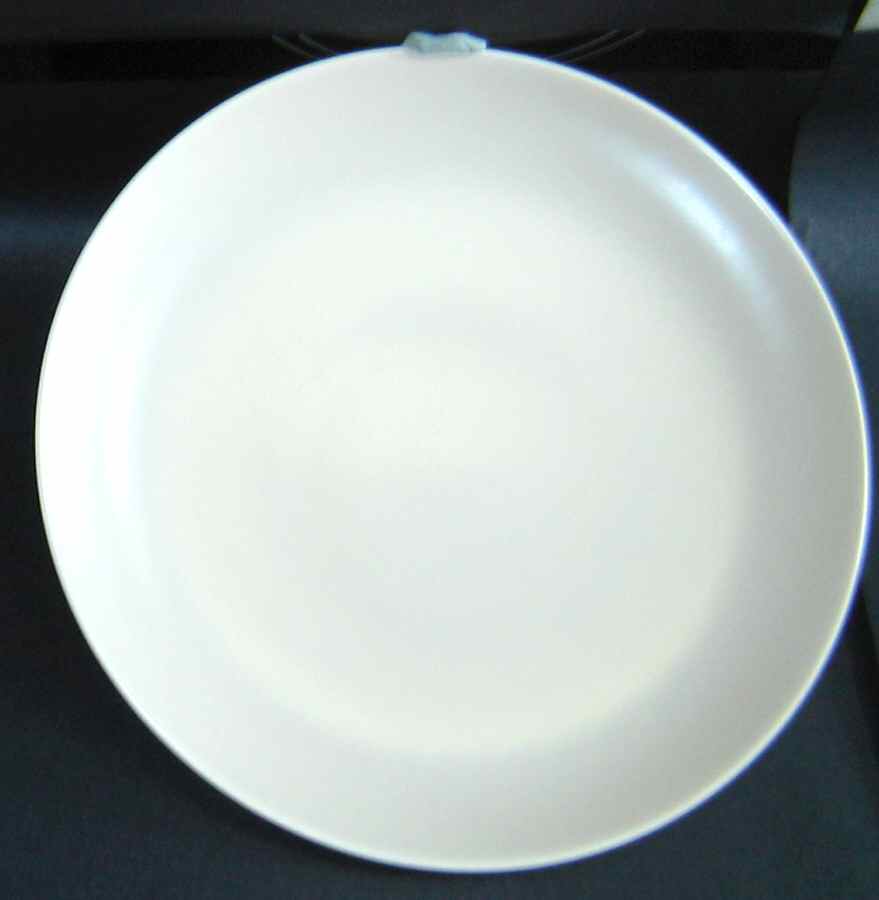 Twintone Taupe Cream Dinner Plate by Poole Pottery-1