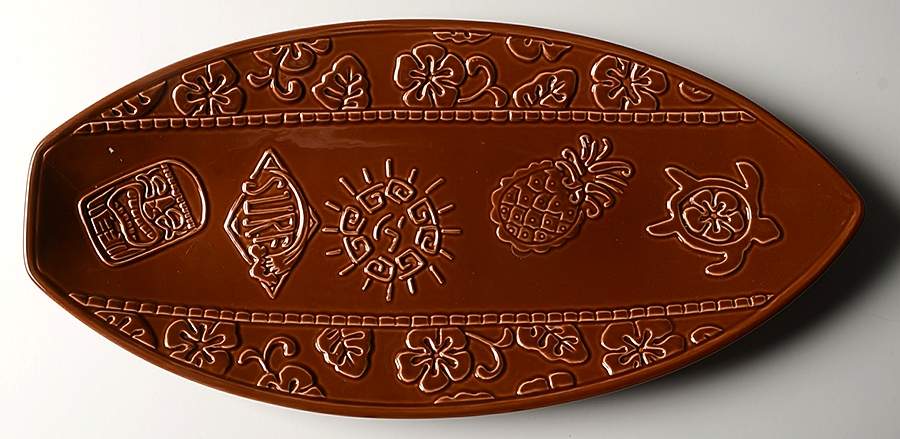 Tiki 16" Oval Serving Platter by Pfaltzgraff-1