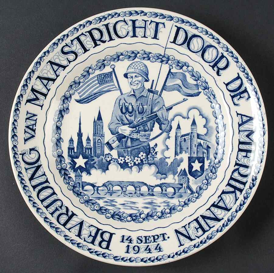 First Liberated City of Holland, The Salad Plate by Petrus Regout & Co-1
