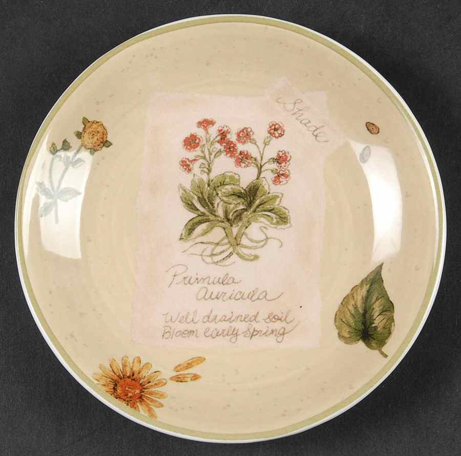 Gardener's Journal Bread & Butter Plate by Park Designs-1