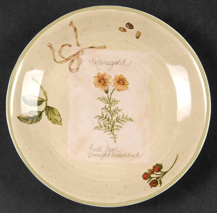 Gardener's Journal Bread & Butter Plate by Park Designs-1