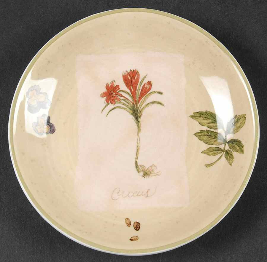 Gardener's Journal Bread & Butter Plate by Park Designs-1
