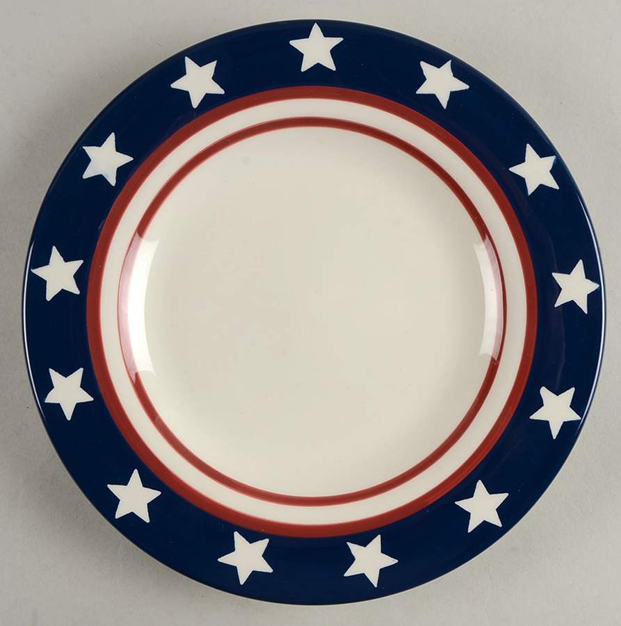 Stars and Stripes Salad Plate by Pfaltzgraff-1