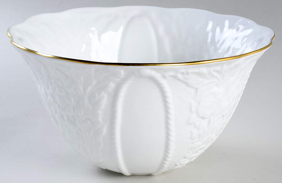 Simsbury White 9" Round Serving Bowl by Pfaltzgraff-1