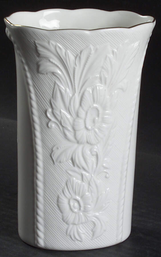 Simsbury White 7" Vase by Pfaltzgraff-1