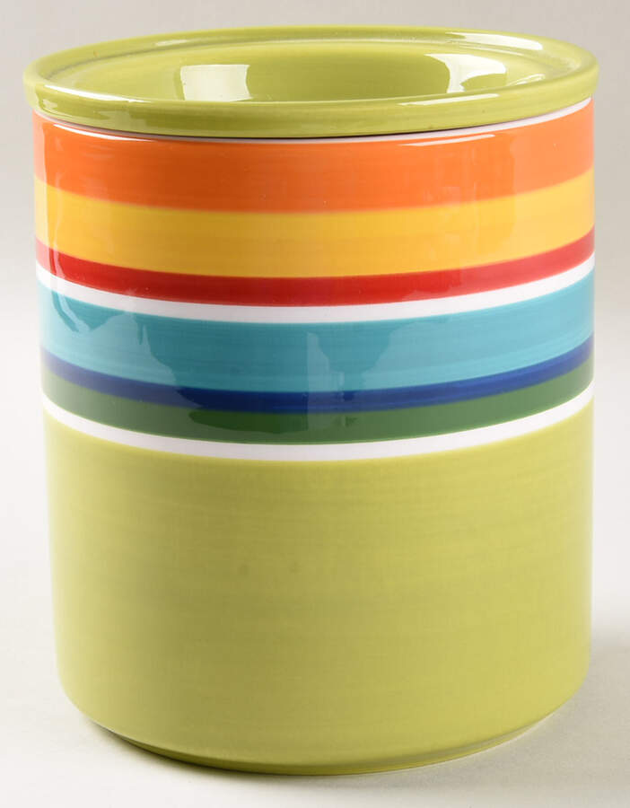 Summer Stripes Medium Canister & Lid by Pier 1-1
