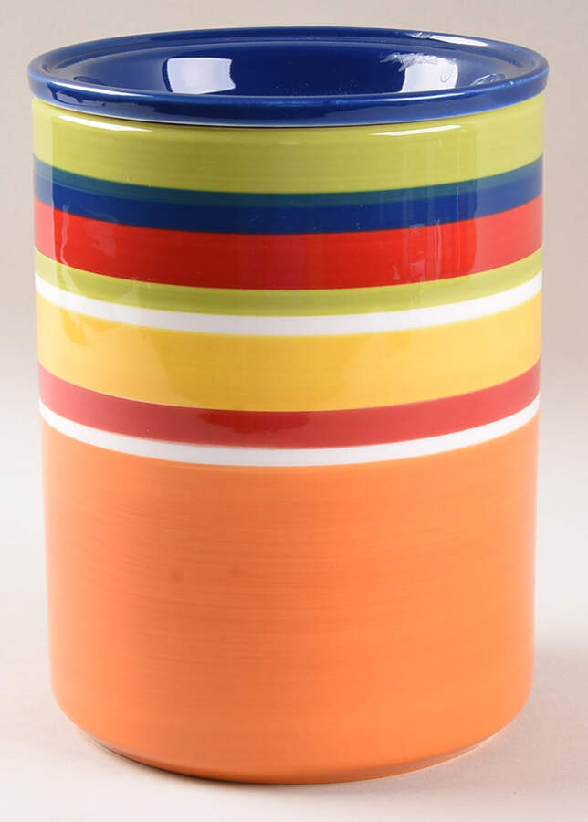 Summer Stripes Large Canister & Lid by Pier 1-1