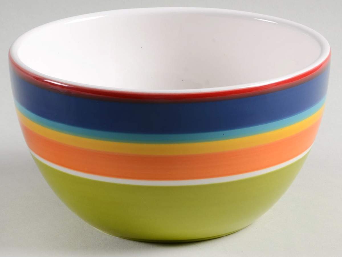 Summer Stripes Soup/Cereal Bowl by Pier 1-1