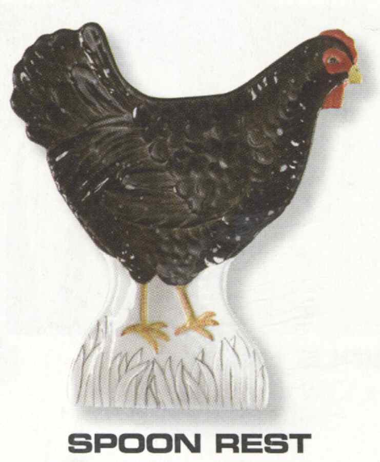 Pecking Order Spoon Rest/Holder (Holds 1 Spoon) by Park Designs-1