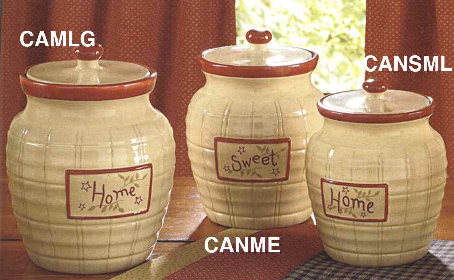 Home Sweet Home Large Canister & Lid by Park Designs-1