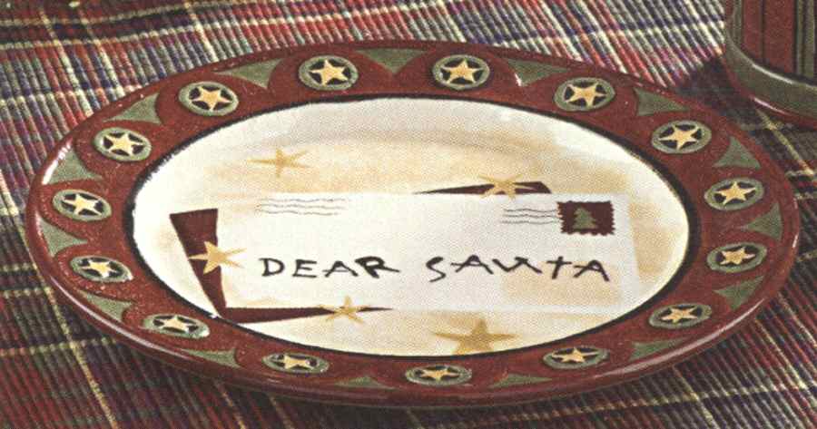 Dear Santa Dessert/Pie Plate by Park Designs-1