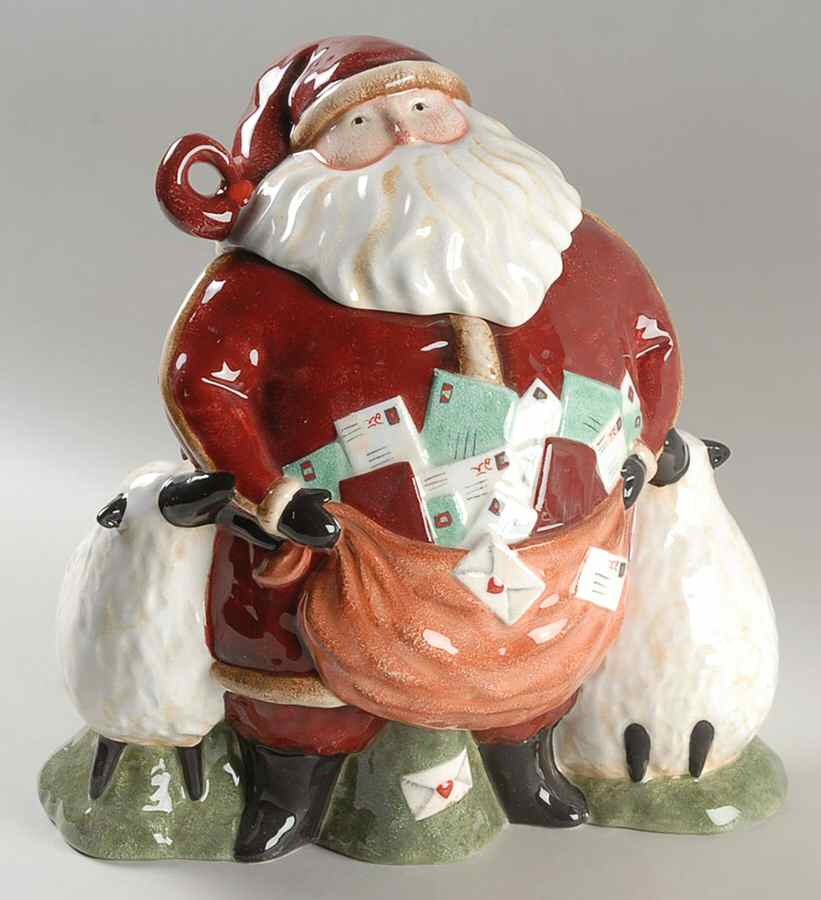 Dear Santa Figural Cookie Jar & Lid by Park Designs-1