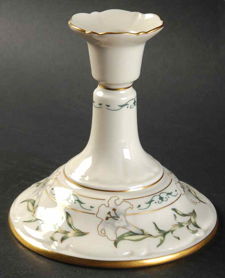 Lily Single Light Candlestick by Pickard-1