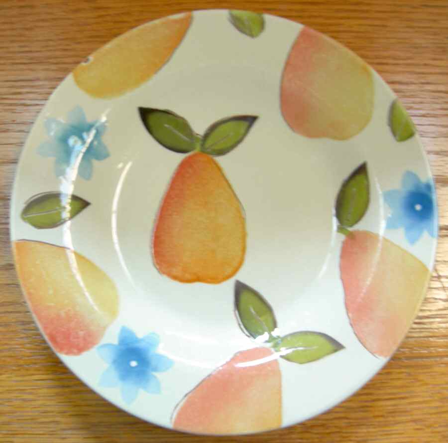 Fruit & Floral Dinner Plate by Pottery Barn China-1