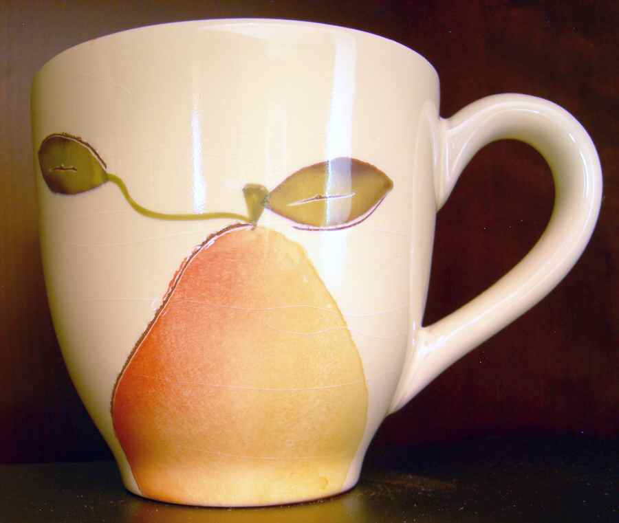 Fruit & Floral Mug by Pottery Barn China-1