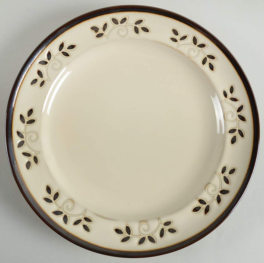 Laurel (Brown Leaves) Dinner Plate by Pfaltzgraff-1