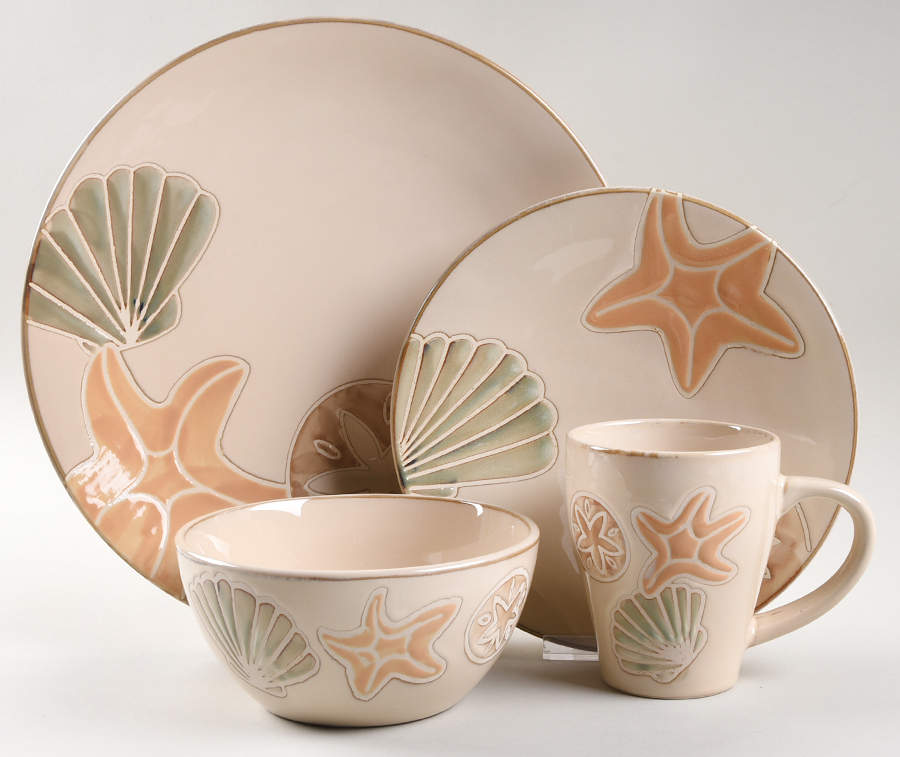 Sandy Shores 4 Piece Place Setting by Pfaltzgraff-1