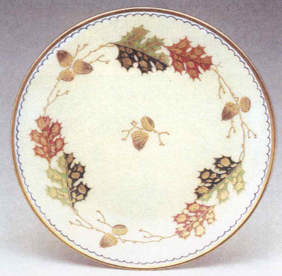 Autumn Border Salad Plate by Pickard-1