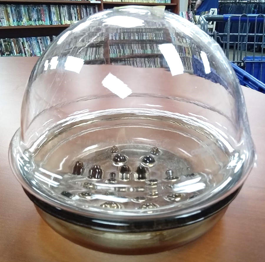 Terrariums 3  Piece Large Plant Helper, Pot, Dome and Saucer by Pyrex-1