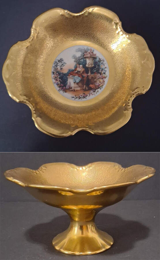 PIC147 Round Compote (Height X Width) by Pickard-1