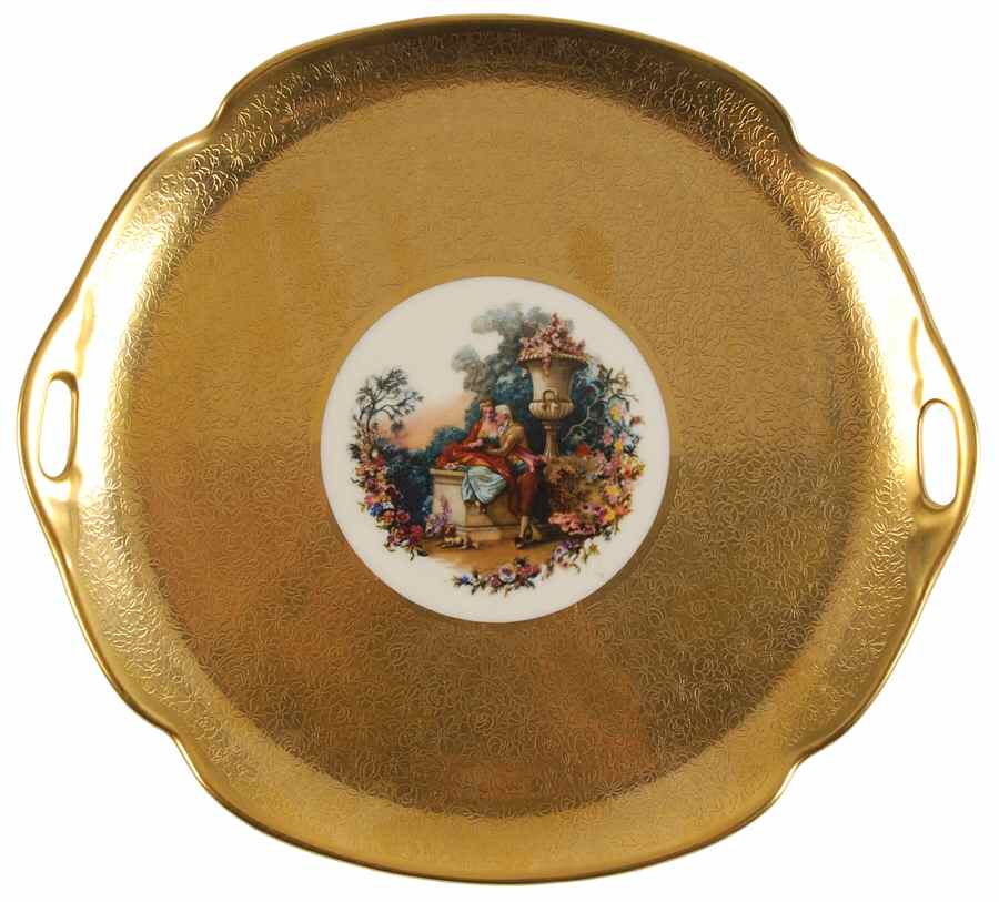 PIC147 Handled Cake Plate by Pickard-1