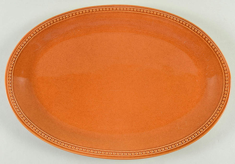 Spice Route Nutmeg 15" Oval Serving Platter by Pier 1-1