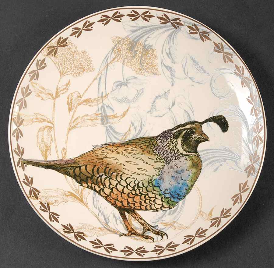Bird (Decal) Salad Plate by Pottery Barn China-1