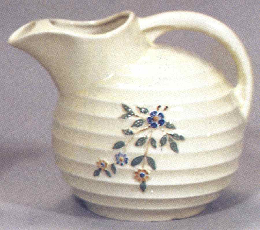 Beehive Floral Spray Ball Jug by Porcelier-1