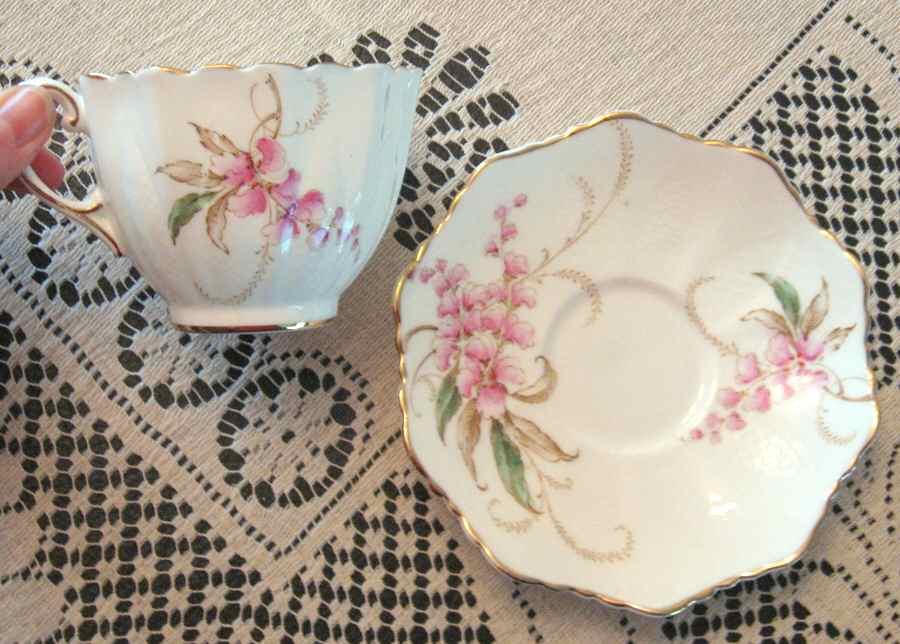 Wistaria Footed Cup & Saucer Set by Paragon-1