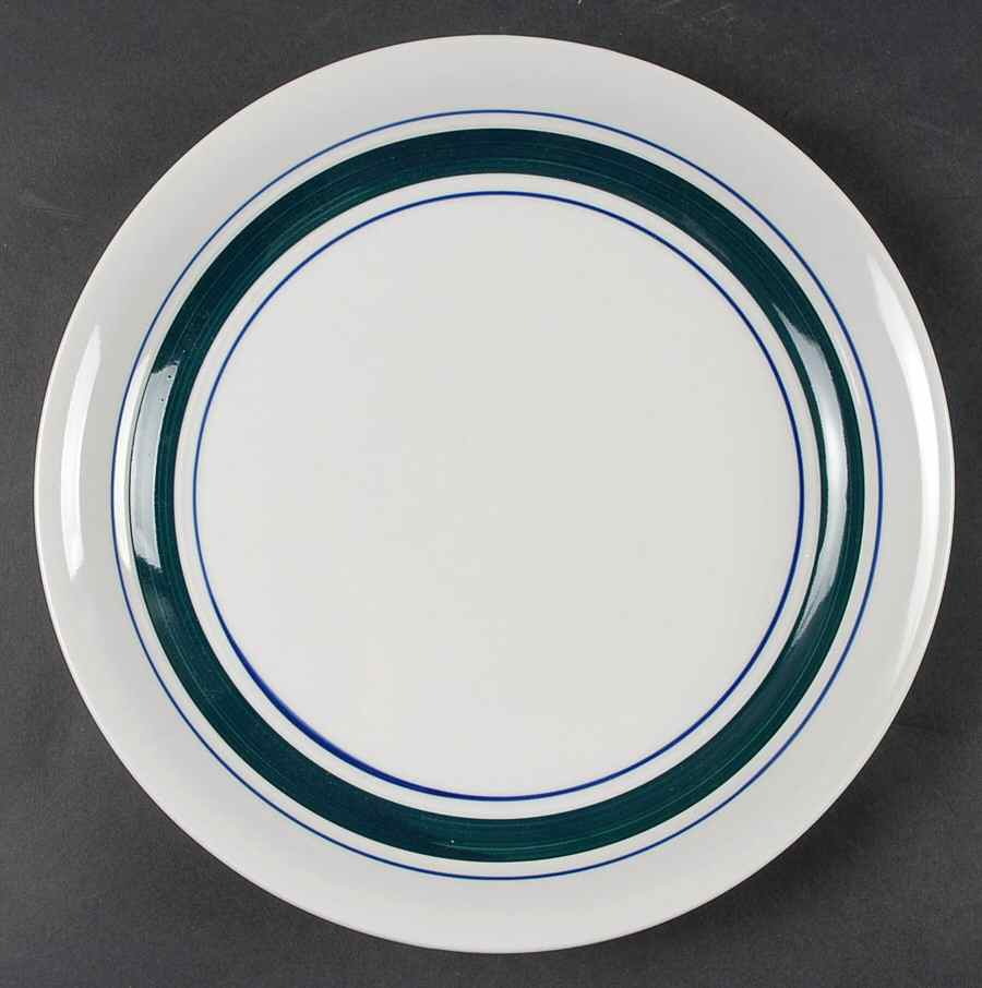 Clipper Green Blue Dinner Plate by Pfaltzgraff-1