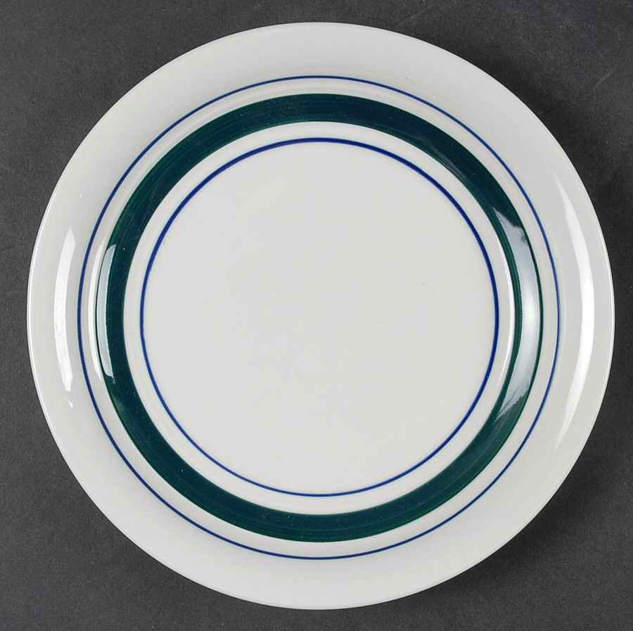 Clipper Green Blue Salad Plate by Pfaltzgraff-1