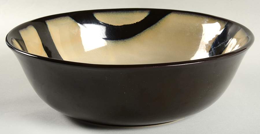 Zebra 12" Round Serving Bowl by Pier 1-1