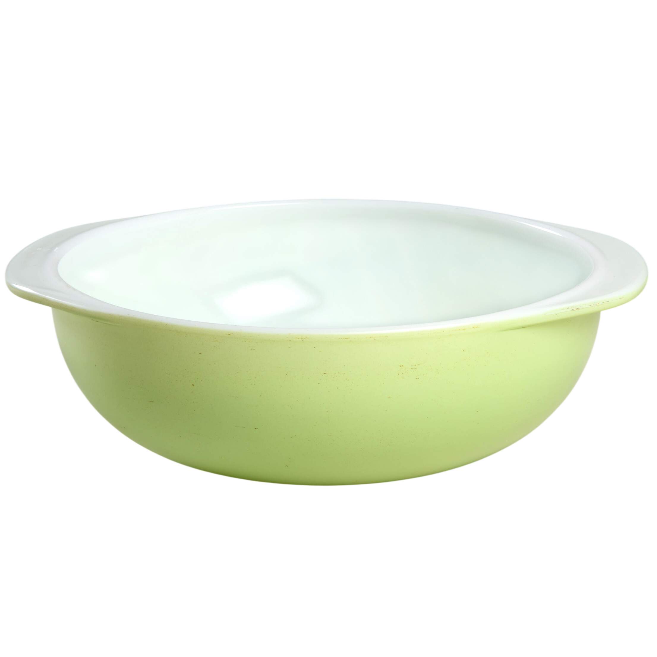 Lime 2 Qt Round Covered Casserole No Lid by Pyrex-1